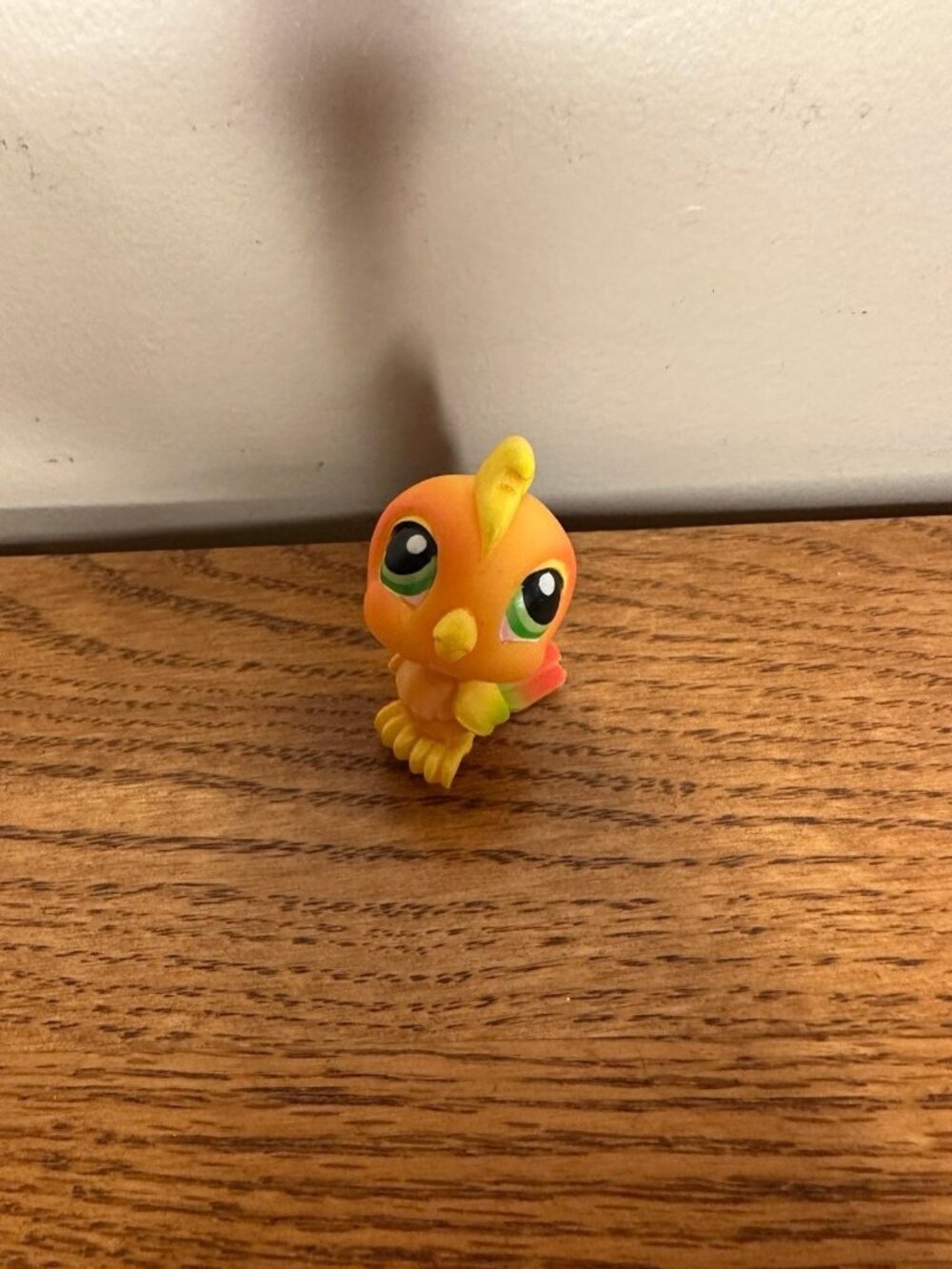 Littlest Pet Shop #120 Orange Cockatoo Bird Pet Pairs Authentic LPS
